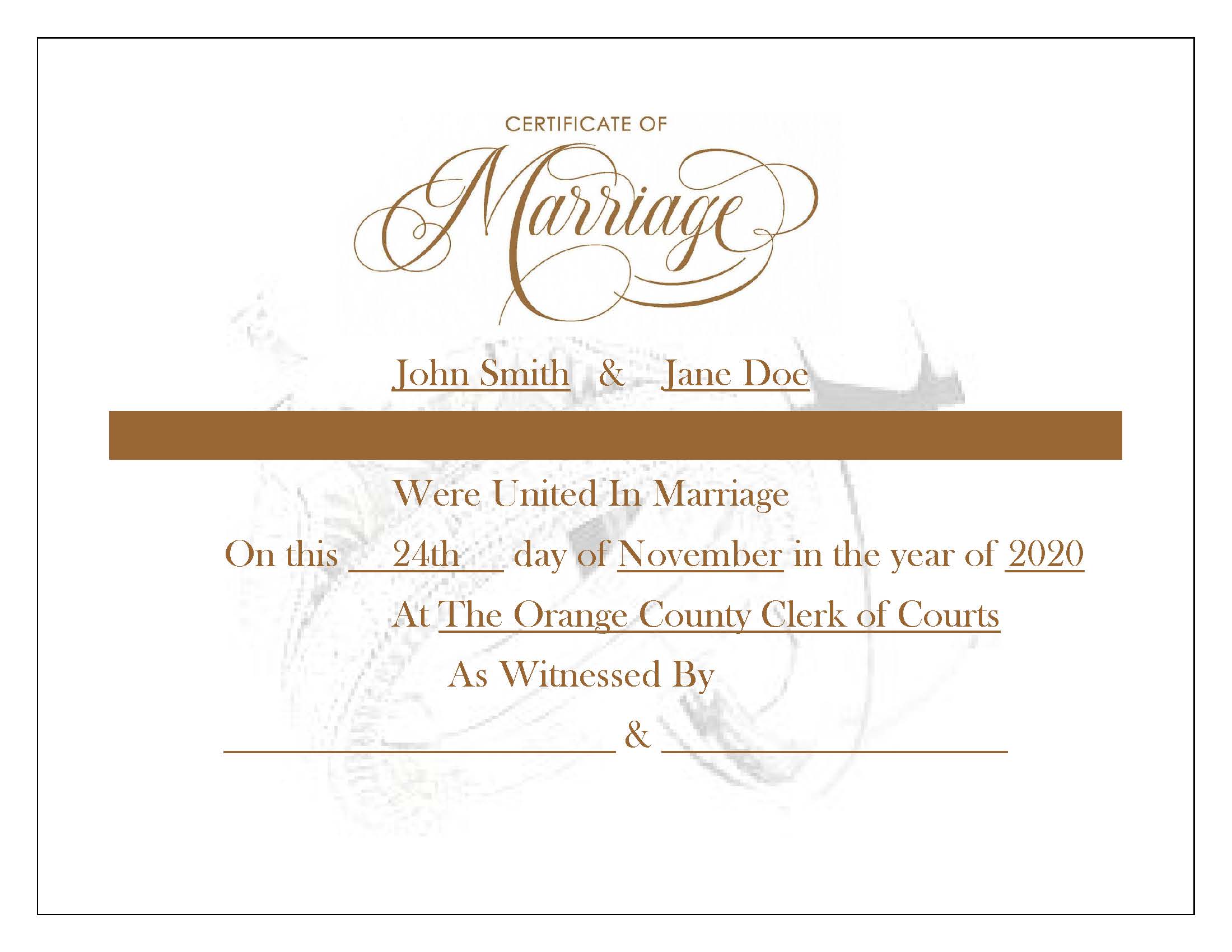Decorative Marriage Certificates - 3