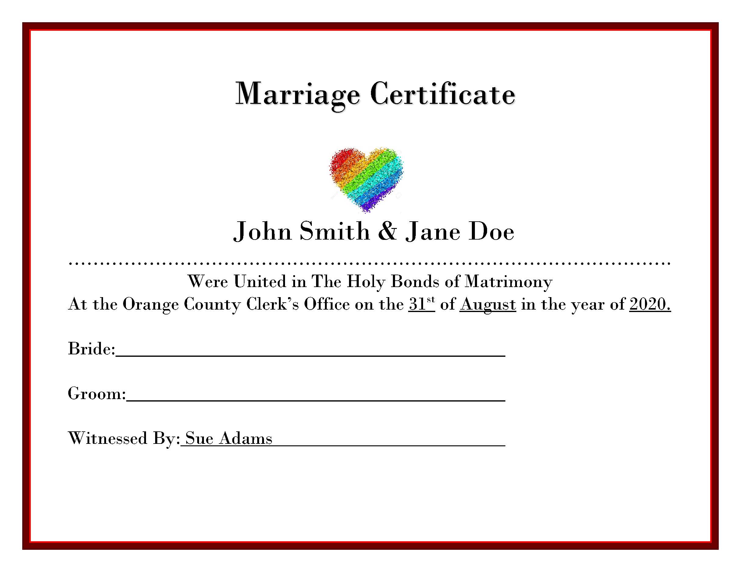 Decorative Marriage Certificates - 8